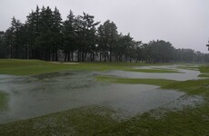 Tiger remains in share of the lead with Friday's play rained off at Japan's Zozo Championship