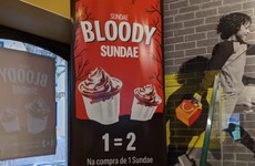 McDonald's apologises for Bloody Sunday reference in Portuguese Halloween ice cream ad