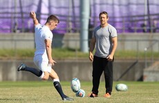 World Cup winner Wilkinson helps Farrell with last-minute drop-goal prep