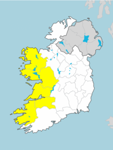 It's going to be a wet weekend as Status Yellow rainfall warning issued for five counties