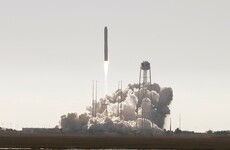 Special delivery containing an oven for baking cookies and sports car parts sent to space station