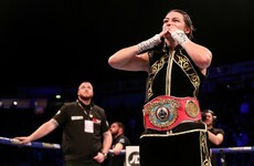 Taylor outclasses teak-tough Linardatou to become two-weight world champion