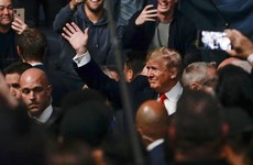 Boos and cheers: Mixed reception for Trump as he attends MMA fight in New York