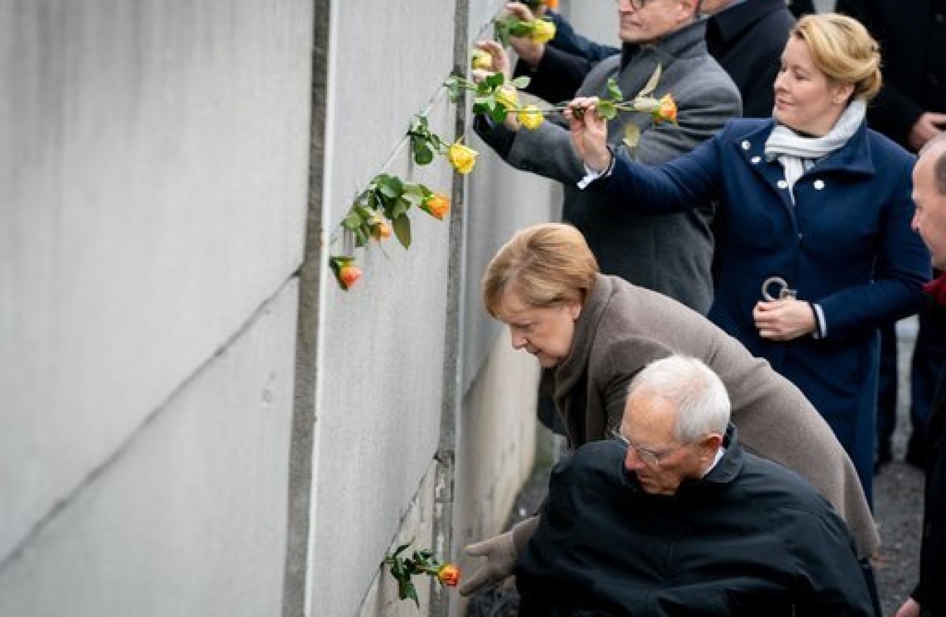 Merkel calls for &#39;human rights and tolerance&#39; as Germany marks 30 years since fall of Berlin Wall