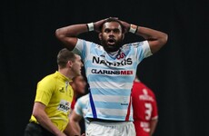Racing lock Nakarawa a doubt to face Munster after returning from World Cup two weeks late