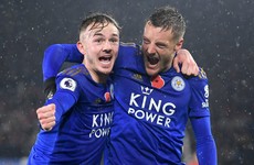 Chilwell joking with Vardy about possible England return
