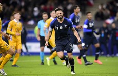Late penalty secures win for France hours after clinching Euro 2020 spot
