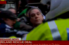 Sinn Féin activists breach gates of Government Buildings