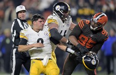 NFL player slapped with indefinite suspension over bizarre helmet-swinging brawl