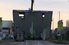 Petrol forecourt's roof torn down in attempted ATM robbery