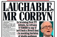 'Hazardous duel', 'Laughable Mr Corbyn': UK papers react to 'bruising' live TV debate