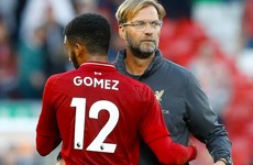 Klopp says Gomez 'better than good' after Sterling clash