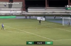 Defender's incredible penalty kick 'run-up' ends in predictable embarrassment