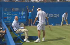 VIDEO: David Nalbandian kicks an old man in the shin