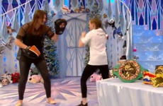 And the new... Katie Taylor surprises young fan Ella in Toy Show finale