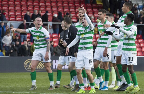 Celtic and Rangers level once again at top after big wins