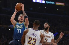 Doncic dominates as Mavericks halt winning streak for LeBron's Lakers