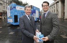 Contactless charity donations were introduced around Dublin today