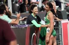 'That was my final track race. She didn't even try to win the race, she just tried to beat me'