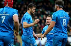Sexton injured, Larmour lights it up as Leinster thrash Saints