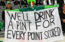 Irish supporters showed 'they can't handle alcohol' - NZ police chief