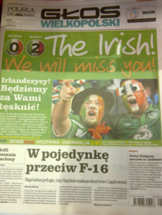 Wow, Poznan is really sorry to see all those Irish fans leave