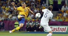 This Zlatan Ibrahimovic scissor-kick might be the goal of Euro 2012