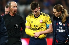 Tierney to miss three months as Arsenal confirm shoulder surgery