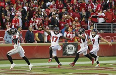 Falcons shock 49ers, Bills clinch playoff spot