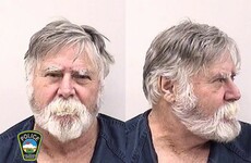 White-bearded bank robber shouts 'Merry Christmas' as he throws stolen money to passers-by in Colorado