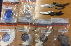 Gardaí seize knives and €12,500 worth of cocaine in Dublin