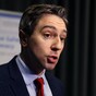 Simon Harris said he was 'appalled' by protesters outside the National Maternity Hospital today