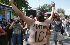 Protest at pen of Kiev's prognosticating porker