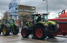 Farmers bring traffic to a standstill as protest reaches Dublin Port
