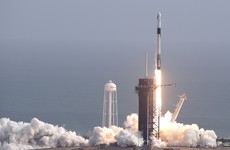SpaceX launches then destroys rocket in astronaut escape test