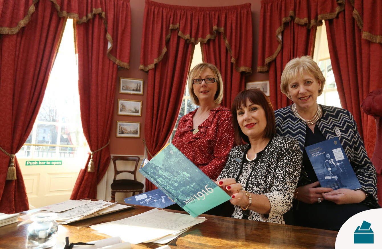 Fine Gael has the lowest percentage of female candidates running in the