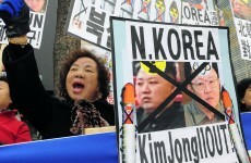 South Koreans burn flags as US joins military exercises