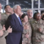 US Vice President Mike Pence meets with troops at Shannon Airport