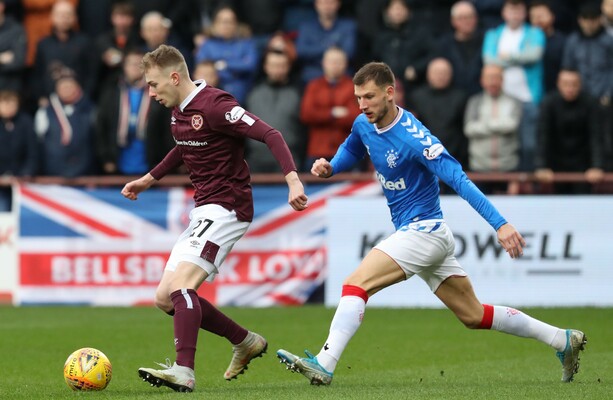 Hearts end 10-match winless run to deliver blow to Rangers’ title hopes