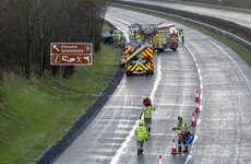 Gardaí warn drivers to take care after a number of crashes this afternoon