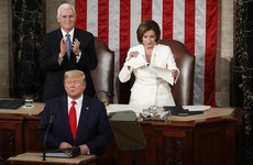 Trump refuses to shake Pelosi's hand, then she rips up his speech