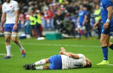 Fractured leg rules France winger out for the rest of the Six Nations