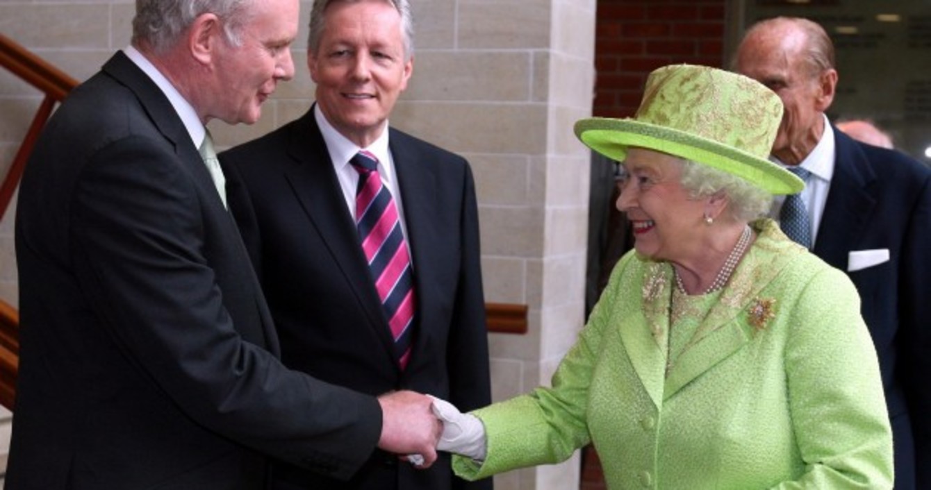 Pics: Martin McGuinness meets and shakes hands with Queen Elizabeth II