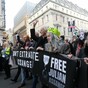 Hundreds protest in London against extradition of Julian Assange