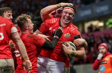 Coombes double helps Munster ease past 14-man Scarlets