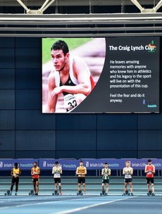 Touching tribute to late Irish athlete Craig Lynch illuminates big day at National Indoors
