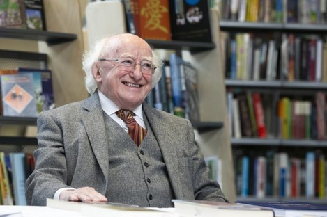 A review of the first year of Michael D Higgins' second term as president has been published. 