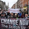 Hundreds take to Dublin streets calling for left-wing government