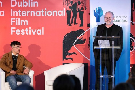 Actor Liam Cunningham who received the Lifetime Contribution Award. 