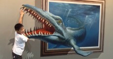 Photos: 3-D paintings that come alive (almost)